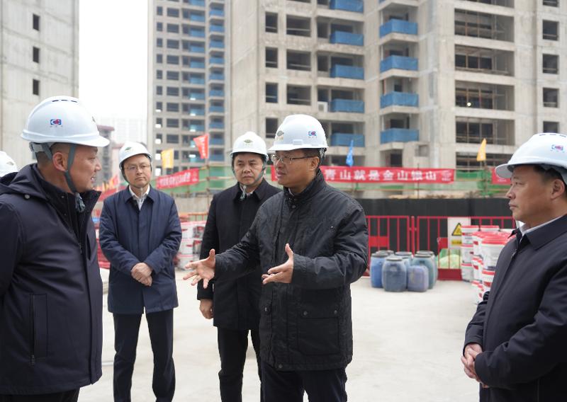 2024年12月26日，湖南省委常委、岳陽市委書記謝衛(wèi)江到四化建南區(qū)改造項目九禧府樓盤調研