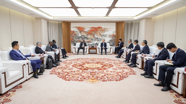 莫鼎革會(huì)見(jiàn)BUA集團(tuán)董事長(zhǎng)阿卜杜勒·薩馬德·拉比烏