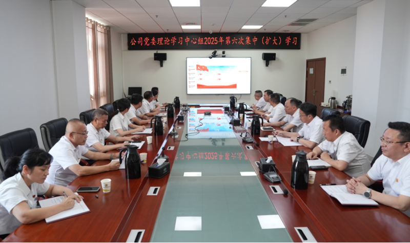 中國(guó)化學(xué)四化建舉行黨委理論學(xué)習(xí)中心組2025年第六次集中(擴(kuò)大)學(xué)習(xí)